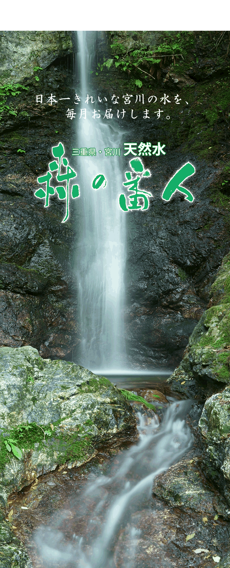 日本一きれいな宮川の天然水「森の番人」